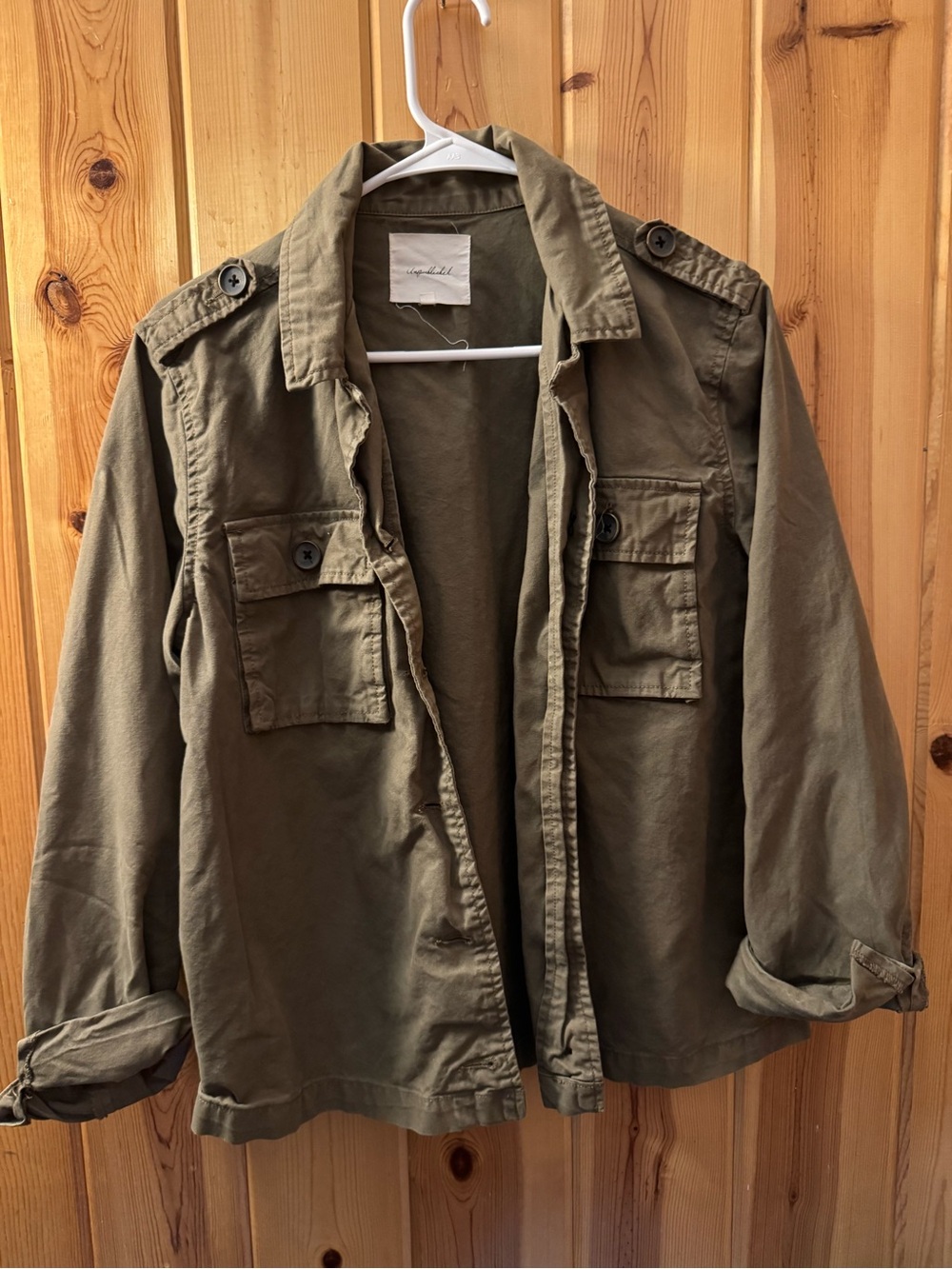 Unpublished Olive Green Military Field Jacket